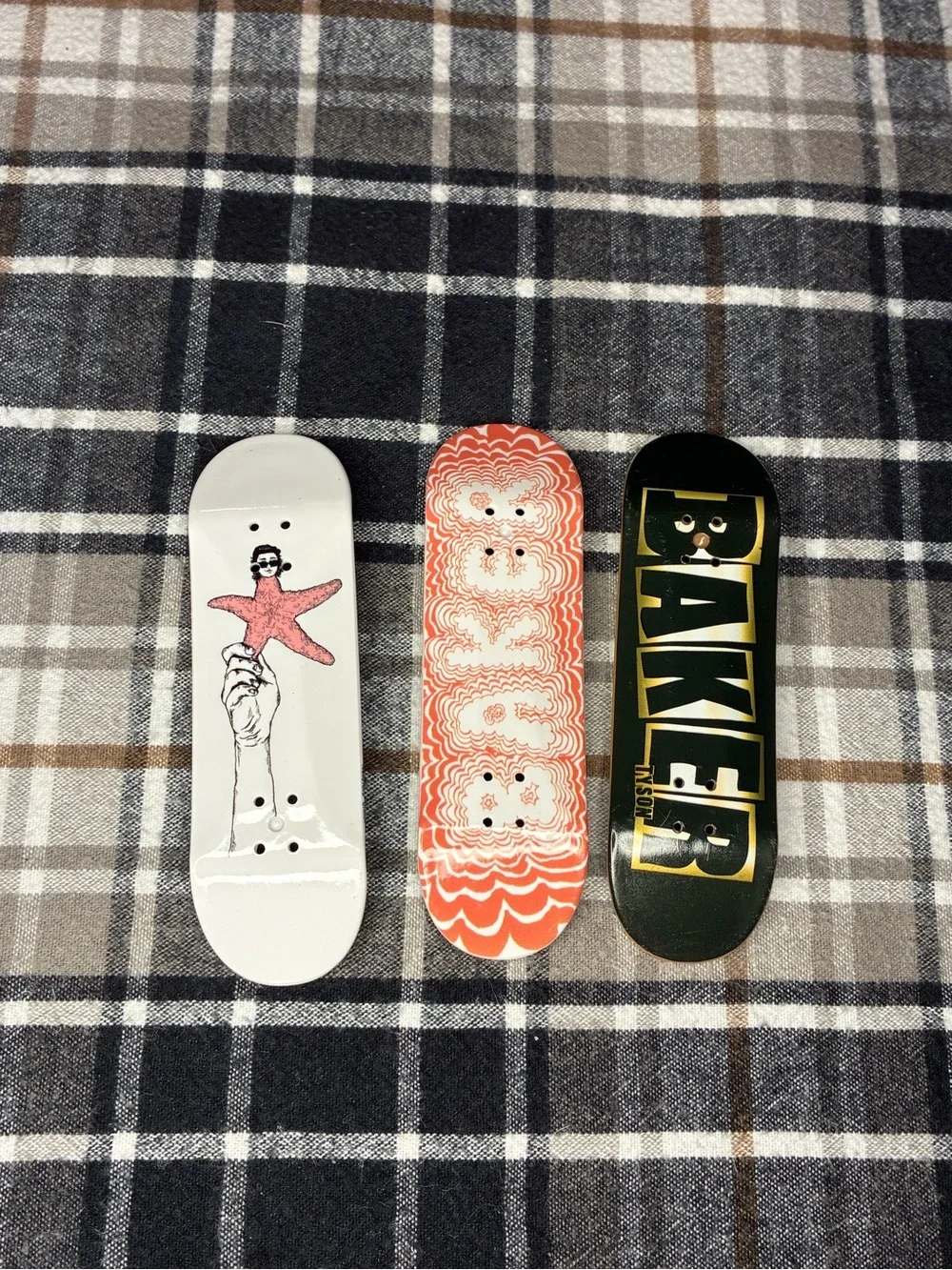 Black & Gold Baker Fingerboard Deck - Baker Brand Mini Skateboard